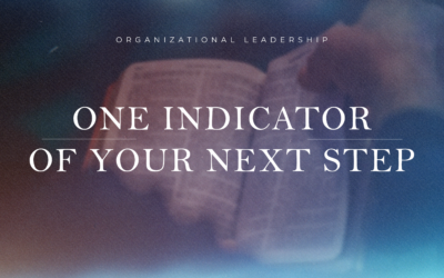 One Indicator of Your Next Step