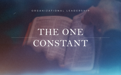 One Constant in EVERY Effective Organization