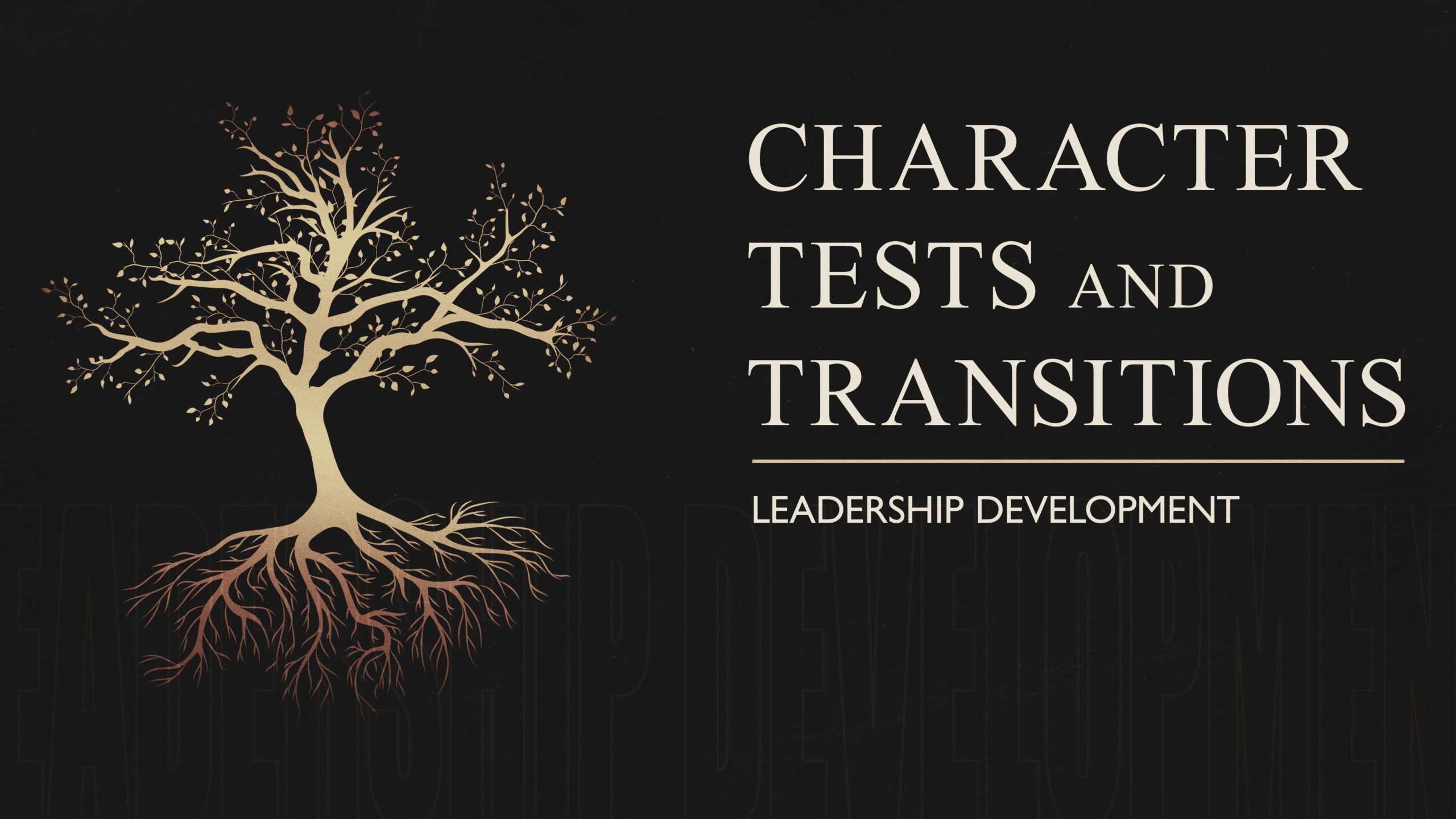 Character, Tests & Transitions